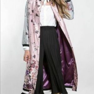 A beautiful long kimono style floral jacket